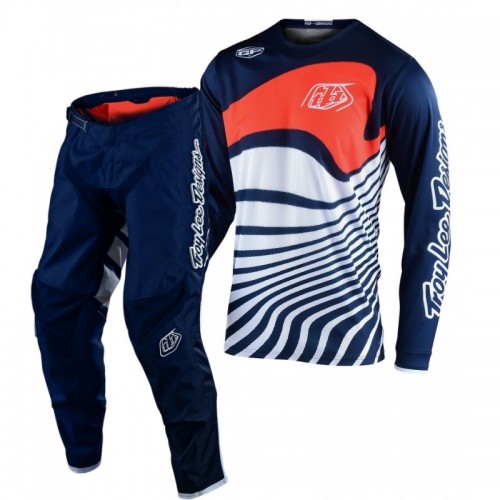 CONJUNTO TROY LEE DESIGNS 2021 GP DRIFT - NAVY / LARANJA